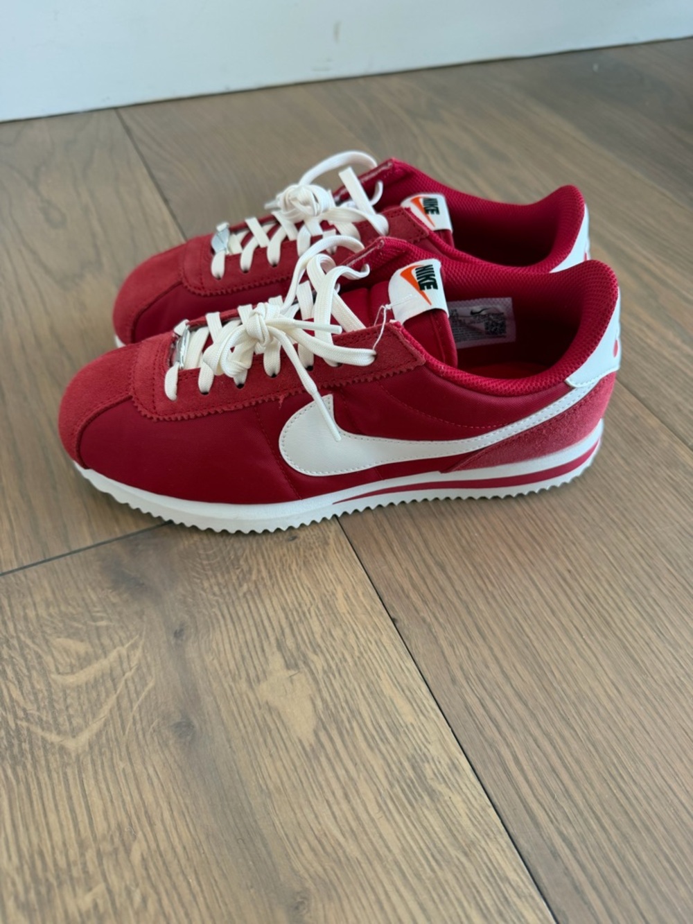 Nike Red & White Retro Runner Sneakers